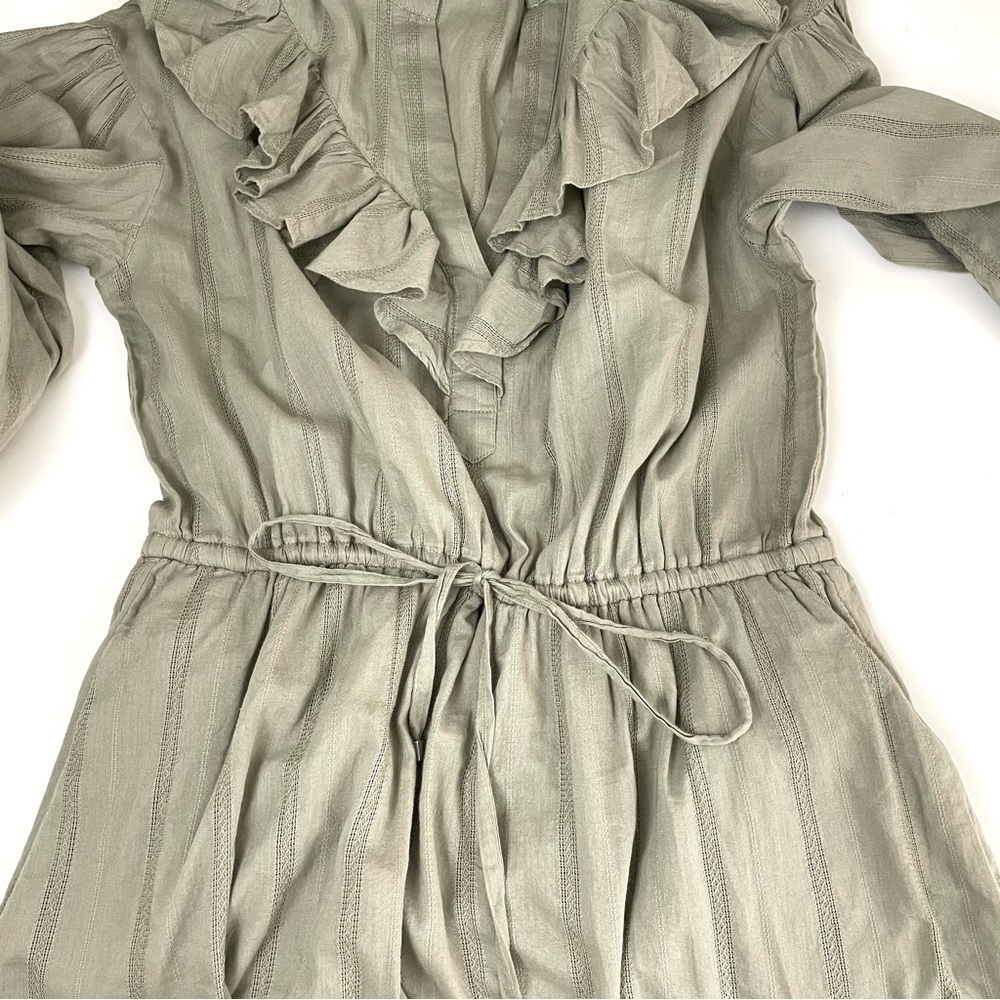 LAUREN Ralph Lauren Black Label Ruffled Tiered Dress Sage - Picture 6 of 11